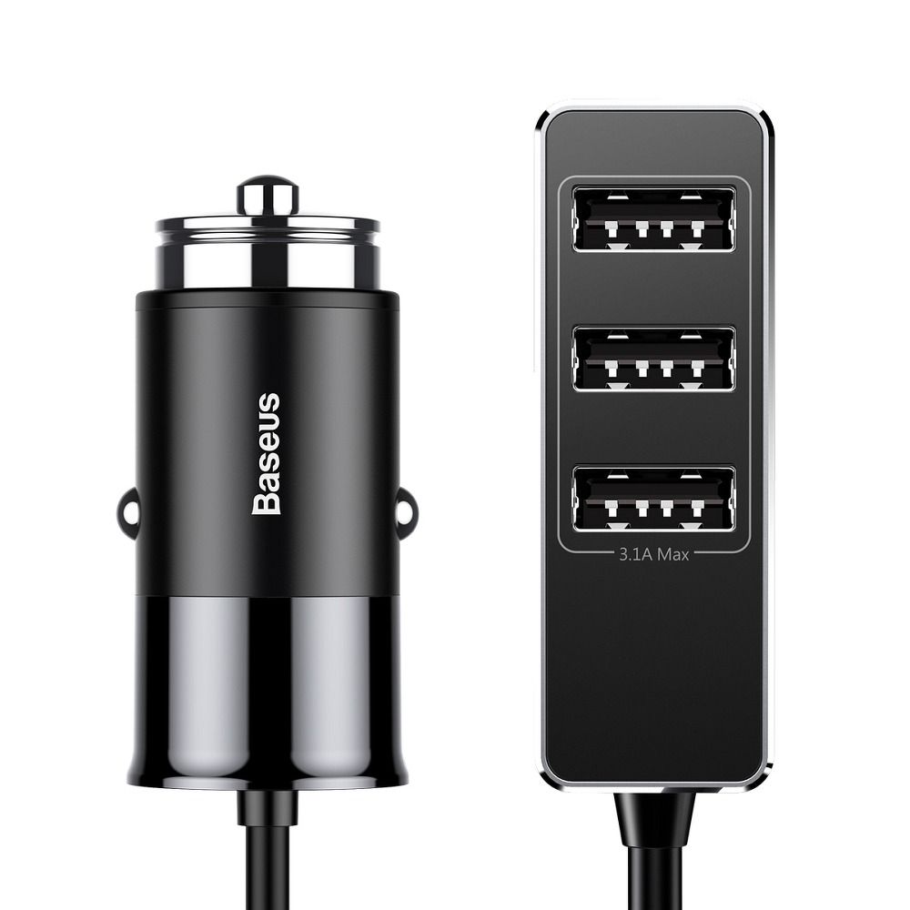 BASEUS BASEUS 360°rotation Daul input Digital display Car Charger Black CCTON-01/F629
