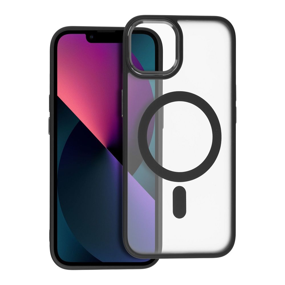 MATTE MAG COVER tok IPHONE 13-hoz, fekete, MagSafe kompatibilis