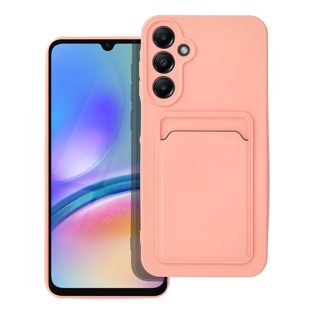 Kártyatartós tok SAMSUNG A25 5G pink