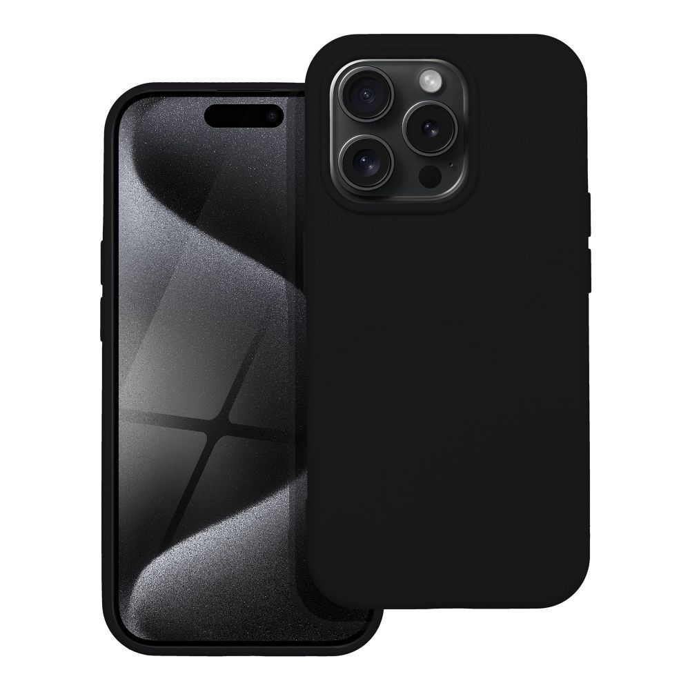 SILIKON tok IPHONE 15 Pro fekete