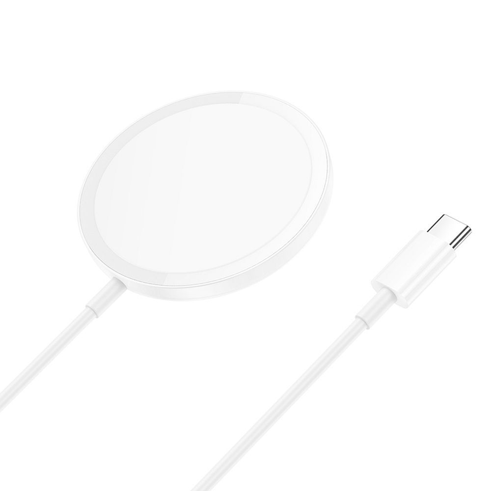 HOCO vezeték nélküli töltő Type C MagSafe kompatibilis 15W CW52 1 m fehér