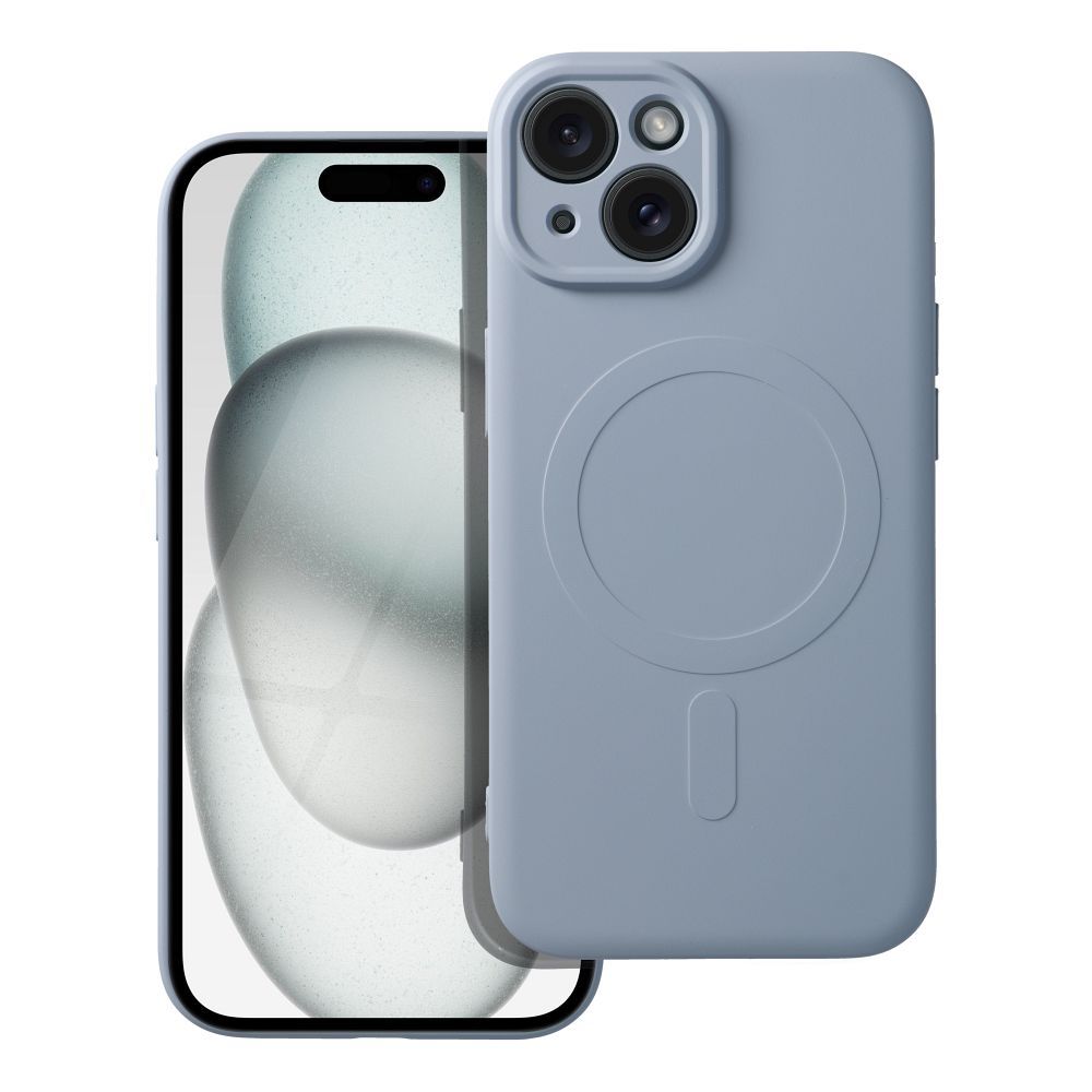 SILIKON MAG COVER tok MagSafe kompatibilis IPHONE 15-höz, világoskék