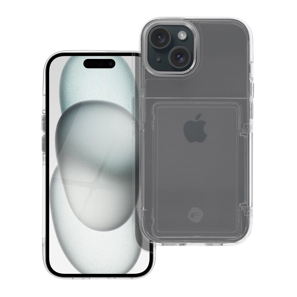 FORCELL F-PROTECT Crystal Pocket Case for IPHONE 15 átlátszó