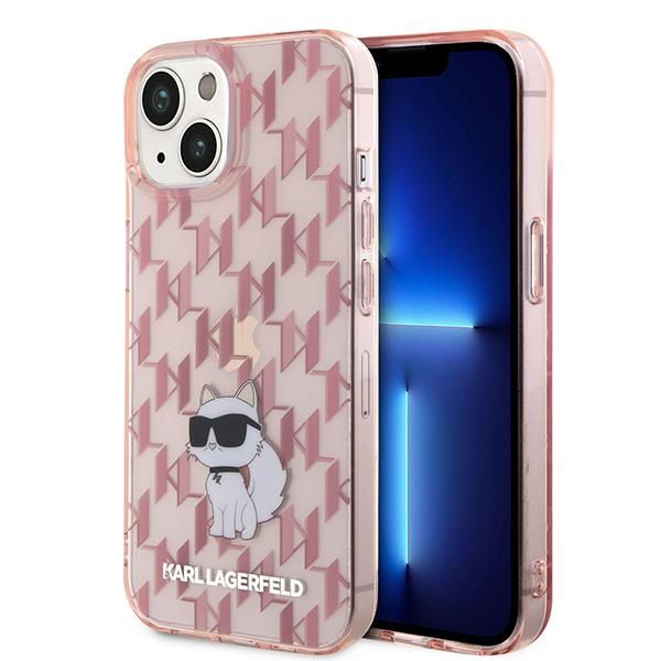 KARL LAGERFELD tok IPHONE 15 KLHCP15SHNCMKLP (Monogram) rózsaszín