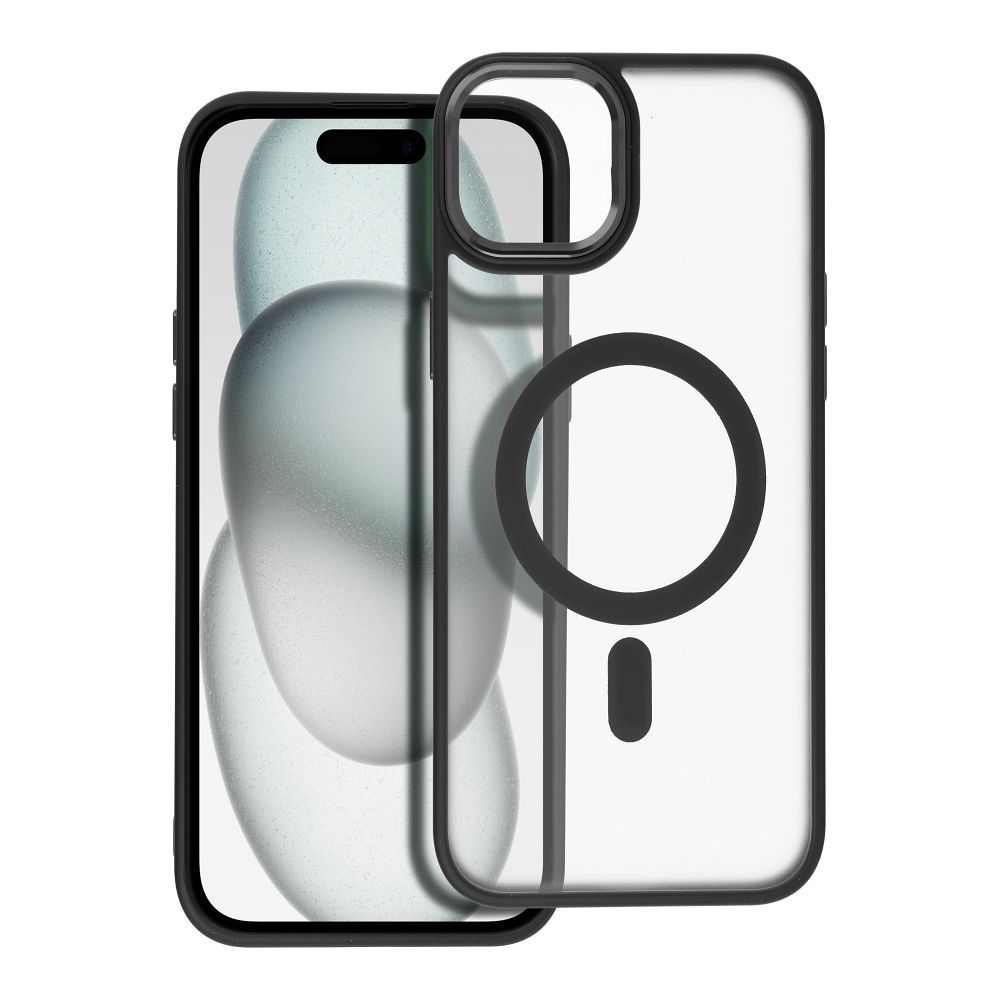 MATTE MAG COVER tok kompatibilis MagSafe-el IPHONE 15 Plus fekete