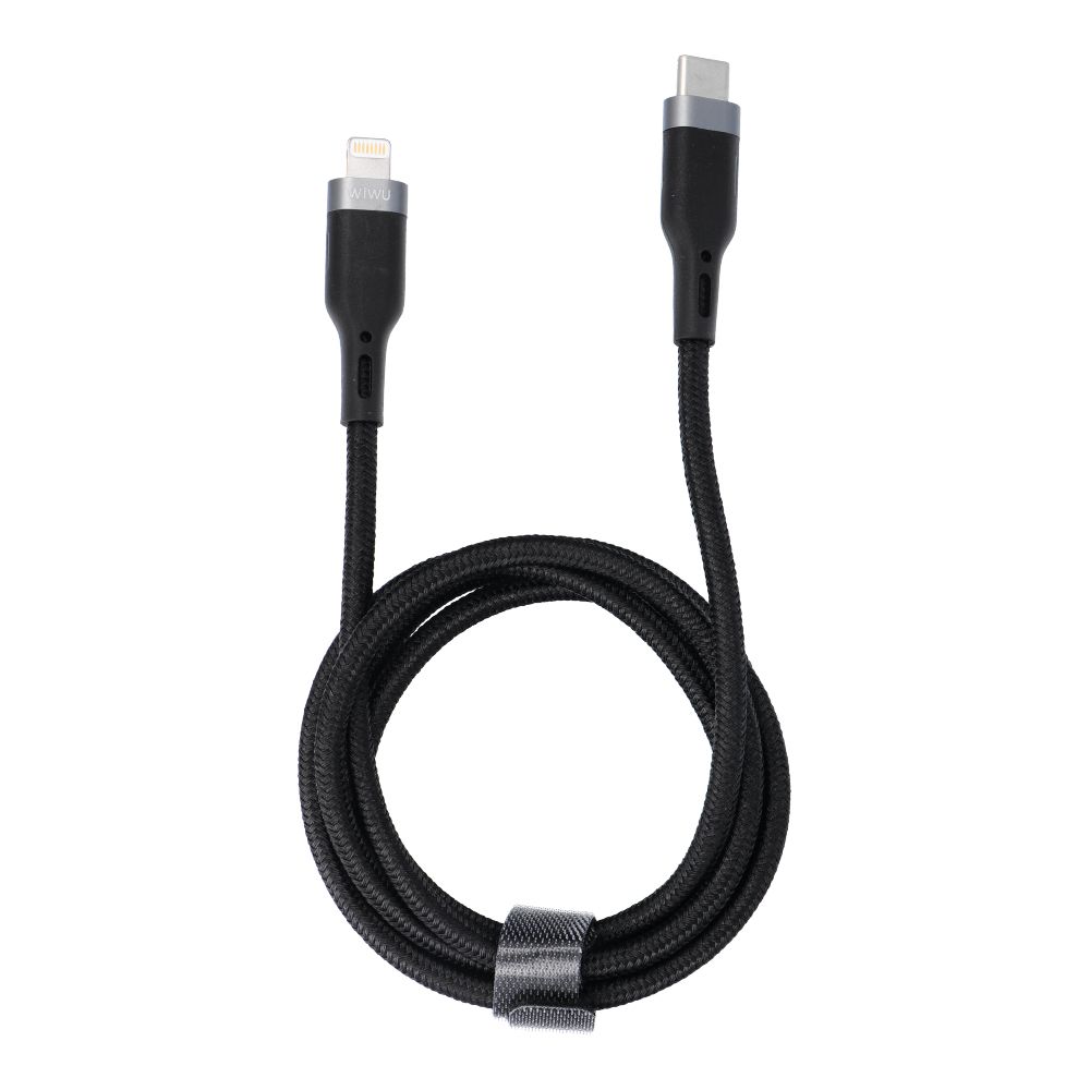 WiWU – Platinum Series Data Cable Wi-C013 USB C to Lightning 30W 1,2m – fekete