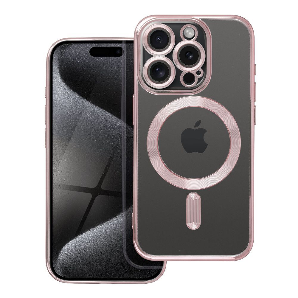 ELECTRO MAG COVER tok kompatibilis MagSafe-el az IPHONE 15 Pro rose gold színben
