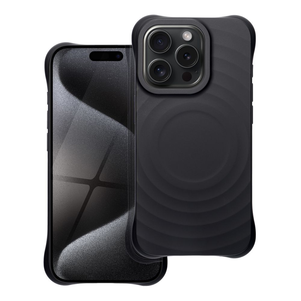 Silicone Zephyr Mag Cover compatible with MagSafe do IPHONE 15 PRO black