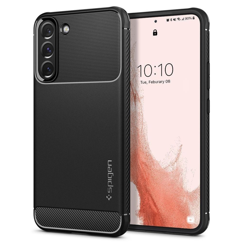 SPIGEN Rugged Armor SAMSUNG S22 matt fekete
