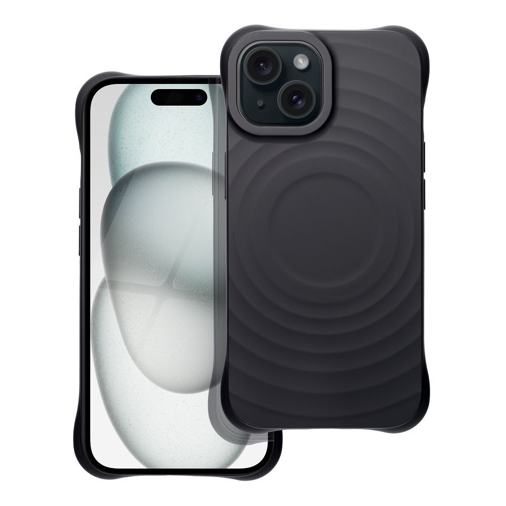 Silicone Zephyr Mag Cover compatible with MagSafe do IPHONE 15 black