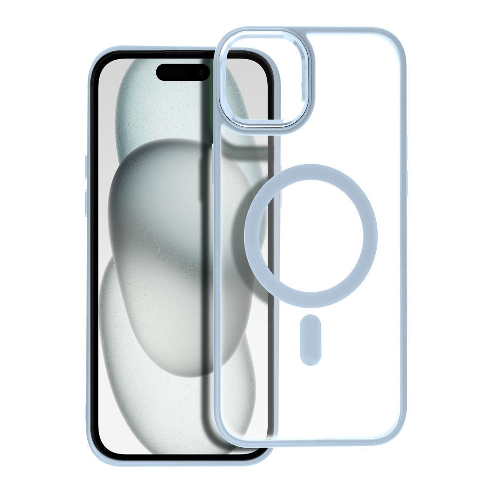 MATTE MAG COVER tok kompatibilis MagSafe számára IPHONE 15 Plus kék