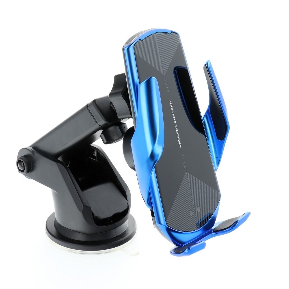 Car holder with wireless charging automatic sensor HS3 15W blue