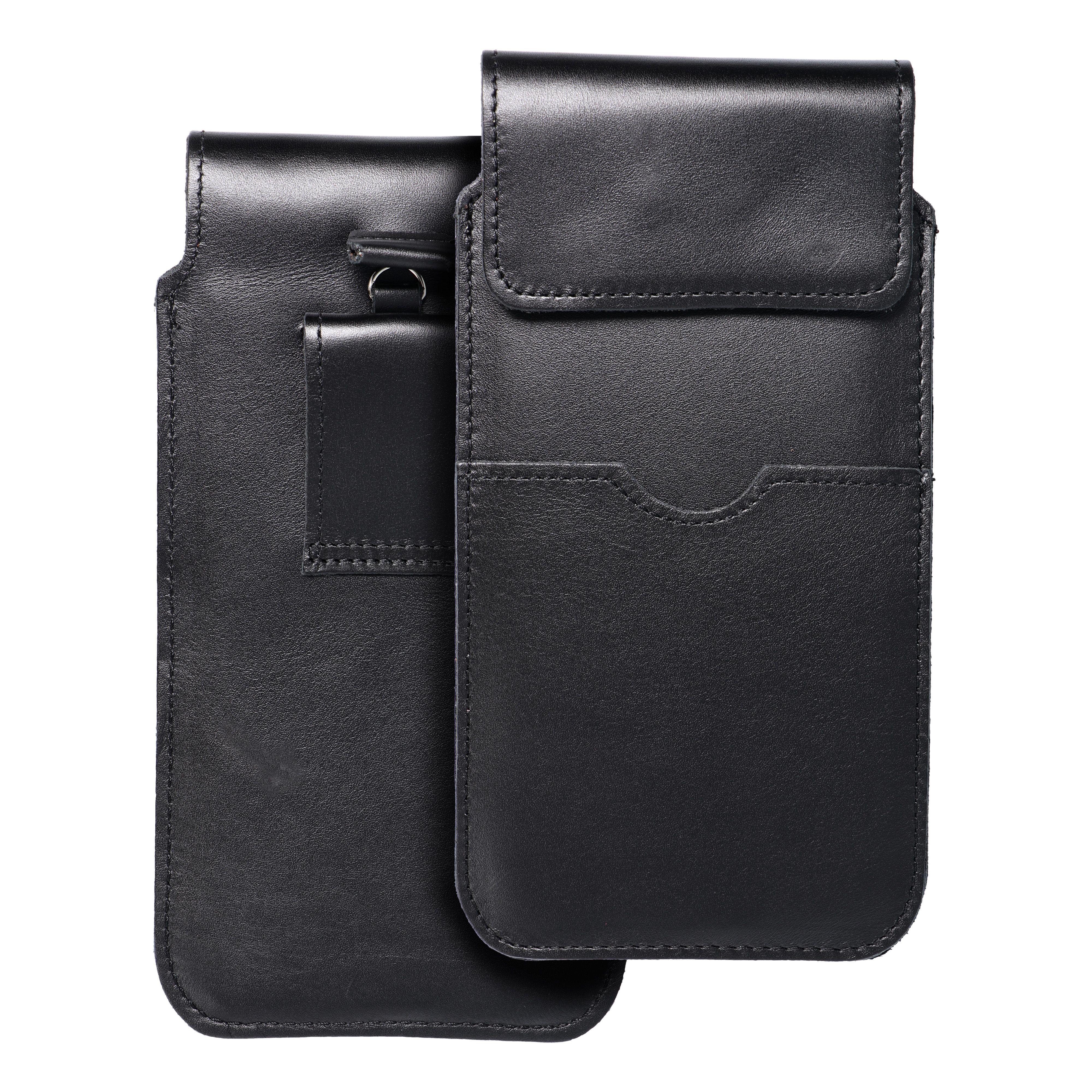 ROYAL – Bőr univerzális flap zseb / fekete – 3XL méret – HUAWEI MATE 20X