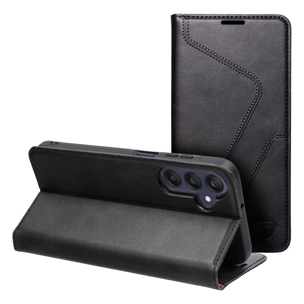 FORCELL F-PROTECT RFID Blokkoló könyv tok SAMSUNG A25 5G-hez fekete