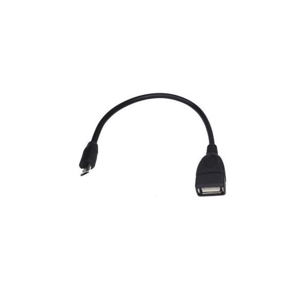 OTG USB A (női) – Micro USB (férfi) adapter fekete