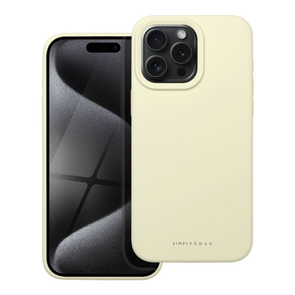 Roar Cloud-Skin Case – for Apple 15 Pro Max Light Yellow