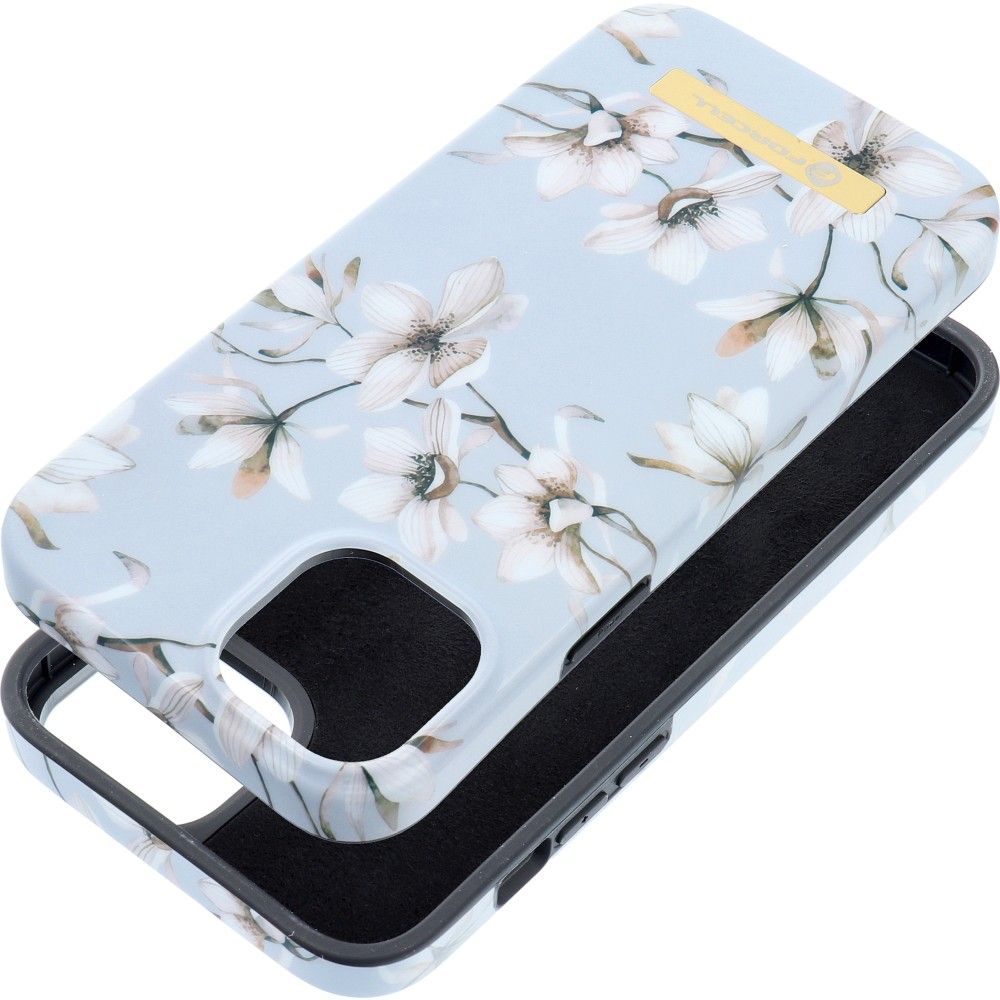 FORCELL F-PROTECT Mirage tok MagSafe kompatibilis IPHONE 15 Plus tavaszi virágokkal