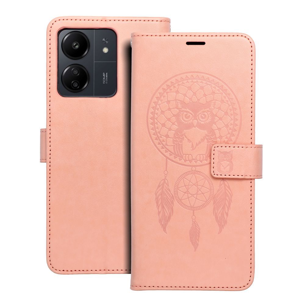 MEZZO könyvtok XIAOMI 13C / C65 álomfogó barack szőr