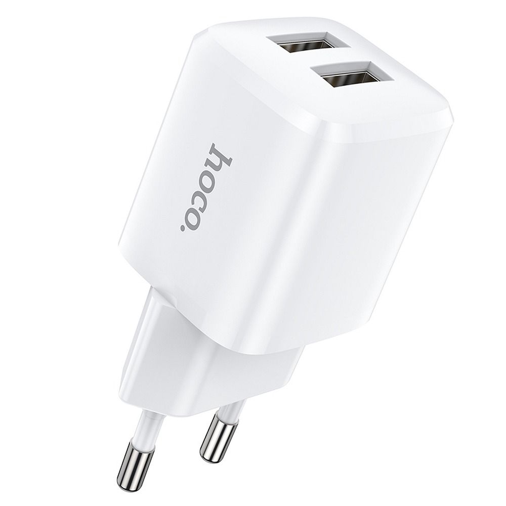 HOCO travel charger 2xUSB 2,4A N8 Briar white
