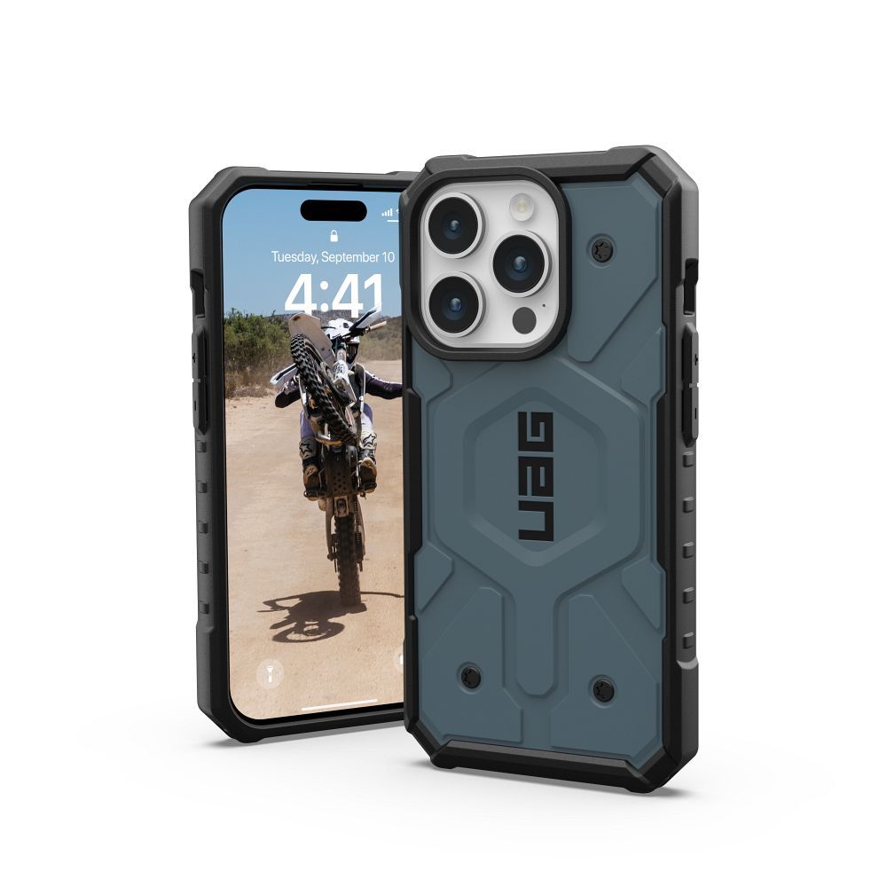 (UAG) Urban Armor Gear Pathfinder Magsafe kompatibilis IPHONE 15 PRO-hoz, felhő kék