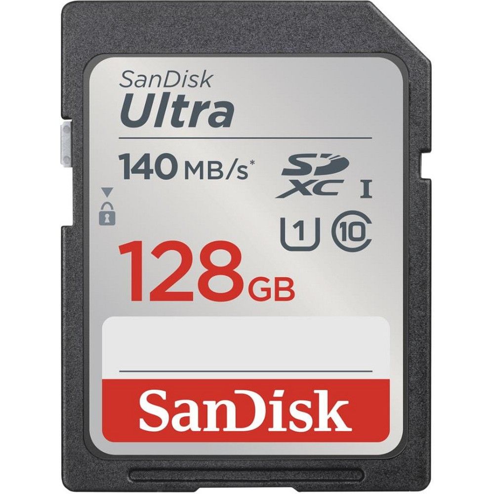 SANDISK memória kártya ULTRA SDXC 128GB 140MB/s