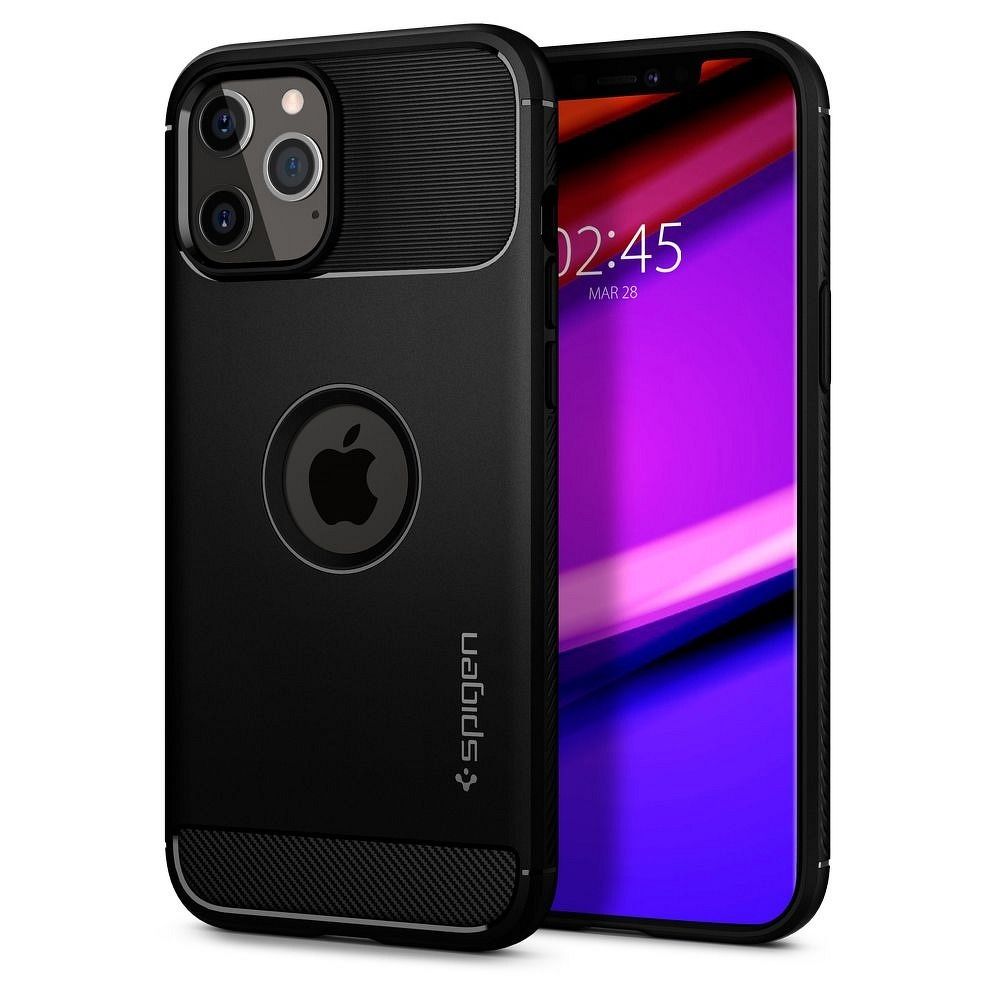 SPIGEN Rugged Armor tok IPHONE 12 / 12 PRO matt fekete