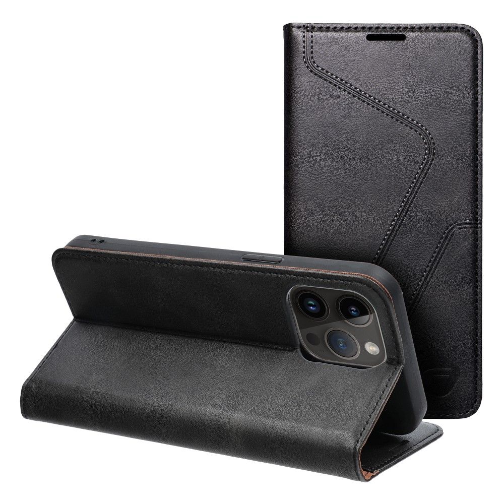 FORCELL F-PROTECT RFID Blokkoló könyv tok IPHONE 14 Pro Max fekete