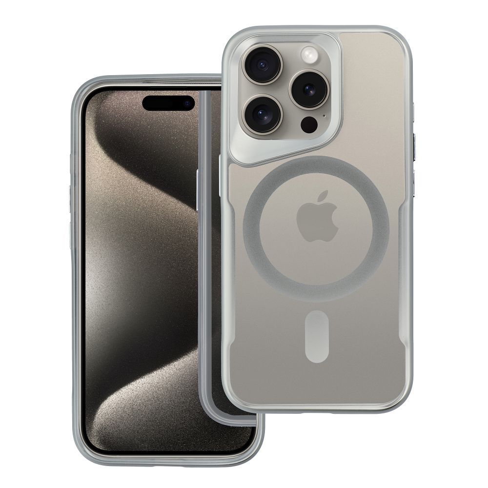 ERGOFIT NEWZONE tok MagSafe támogatással IPHONE 15 PLUS-hoz ezüst színben