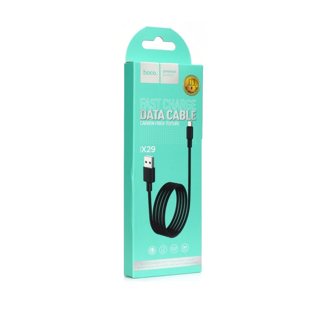 HOCO USB A – Micro USB 2A X29 1 m fekete kábel