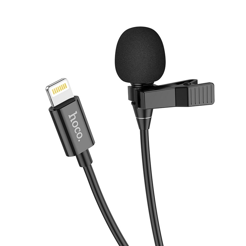 HOCO mikrofon mobiltelefonhoz Lightning L14 2 m fekete