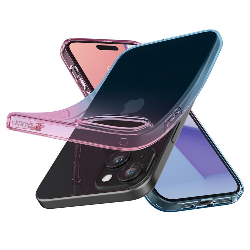 SPIGEN Liquid Crystal az IPHONE 15 gradációs rózsaszín