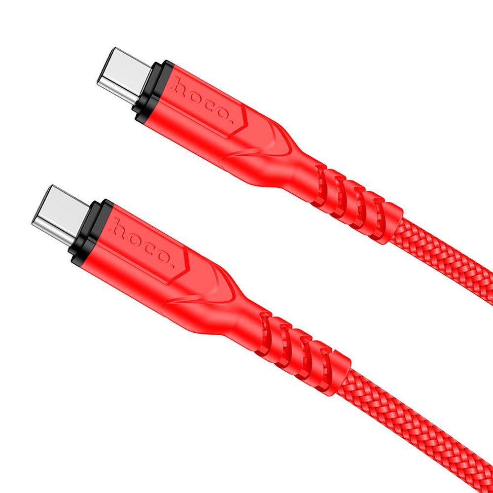 HOCO Type C – Type C PD QC 3A 60W X59 1 m piros kábel