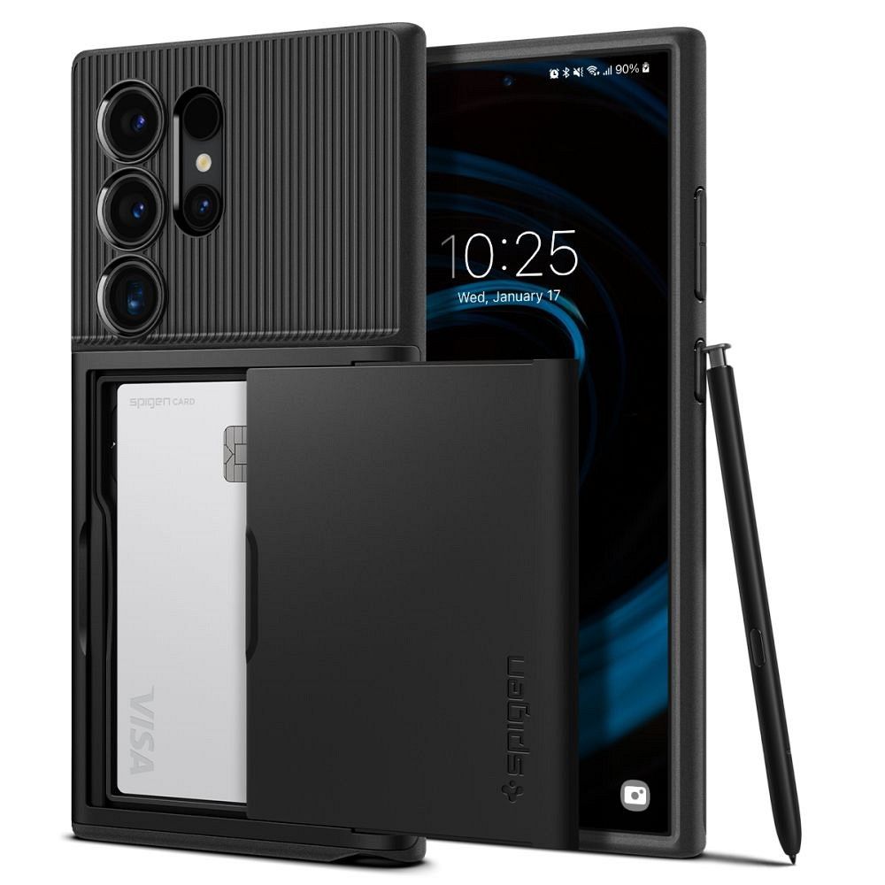SPIGEN Slim Armor Cs tok SAMSUNG S24 ULTRA fekete