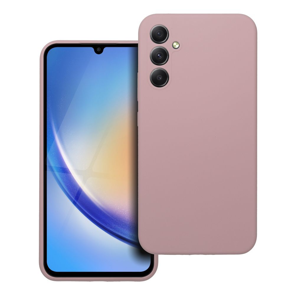 SILIKON 2mm tok SAMSUNG A34 5G homok rózsaszín