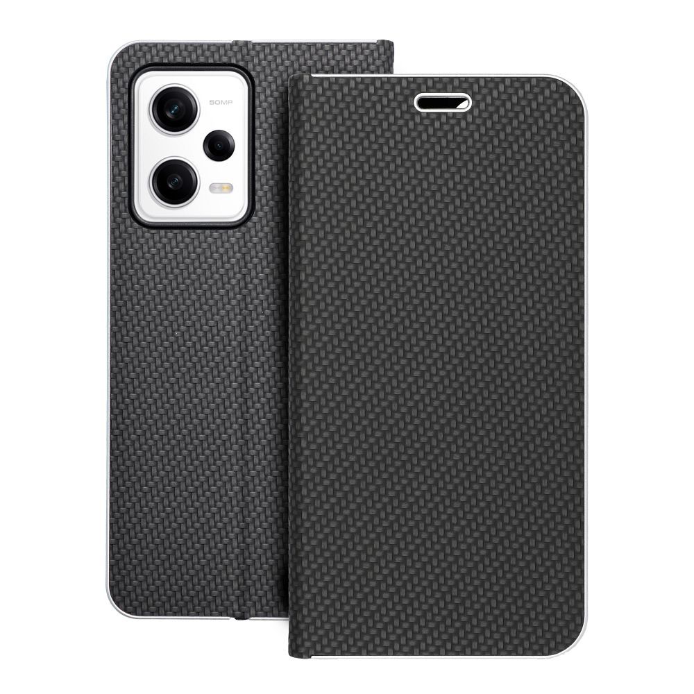 LUNA Book Carbon for XIAOMI Note 12 Pro 5G fekete