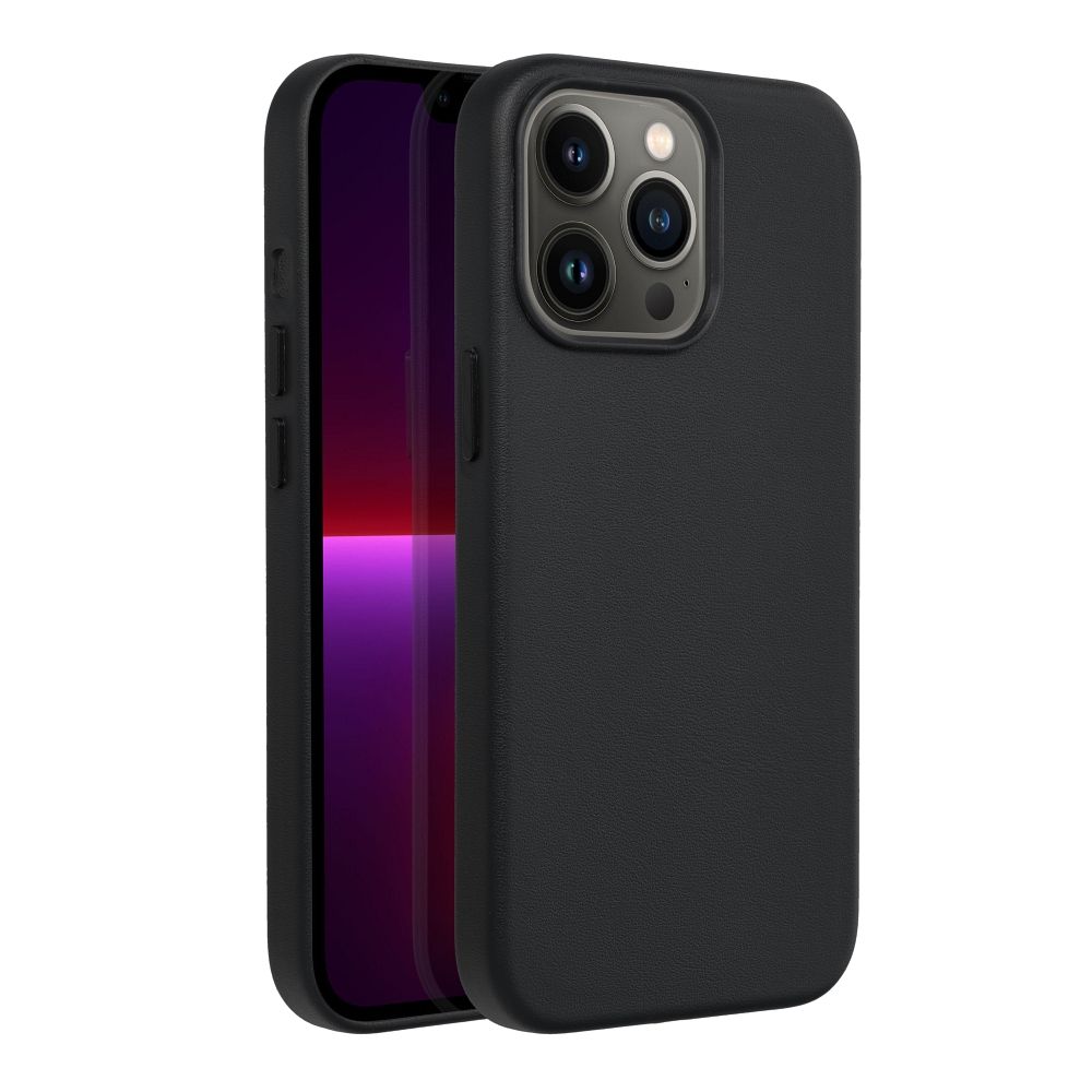 Leather Mag Cover IPHONE 13 PRO fekete