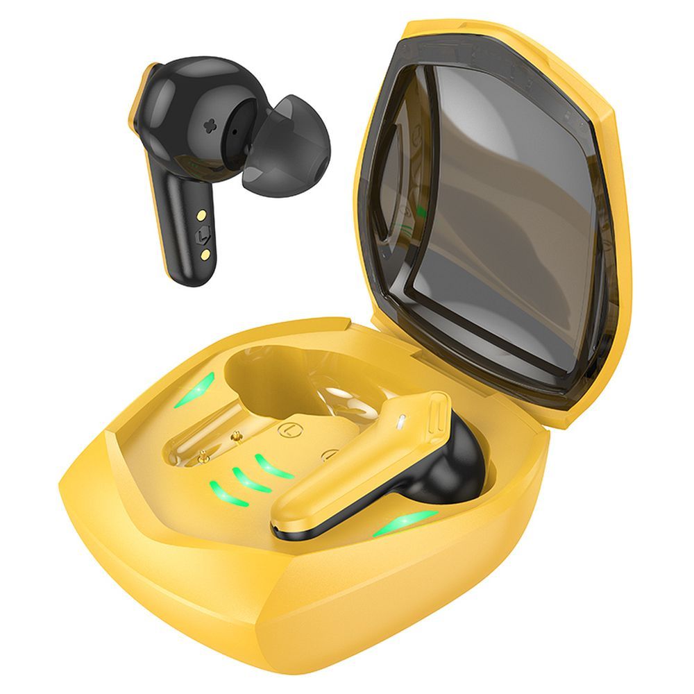 HOCO vezeték nélküli bluetooth fülhallgató TWS EW28 sárga