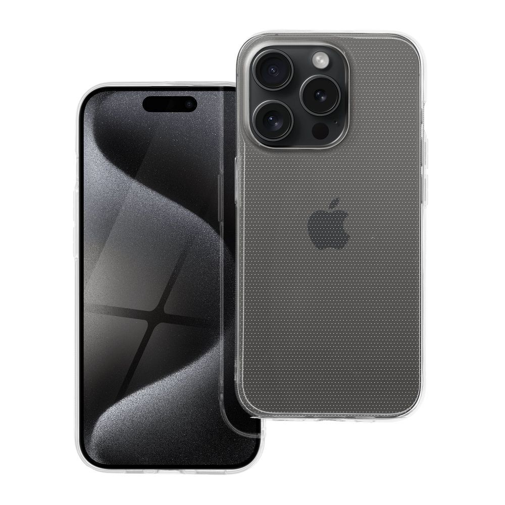 CLEAR tok 2 mm BOX IPHONE 15 Pro átlátszó