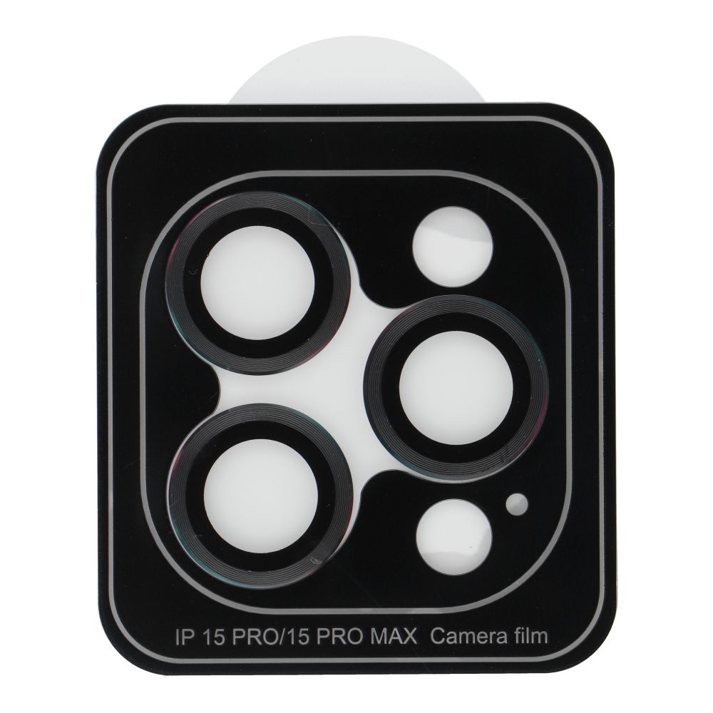 9H Kamera Védő IPHONE 15 PRO / 15 PRO MAX fekete