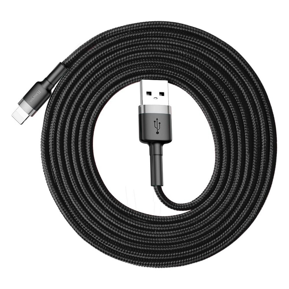 BASEUS USB A to Lightning 2A Cafule CALKLF-RV1 3 m fekete arany kábel