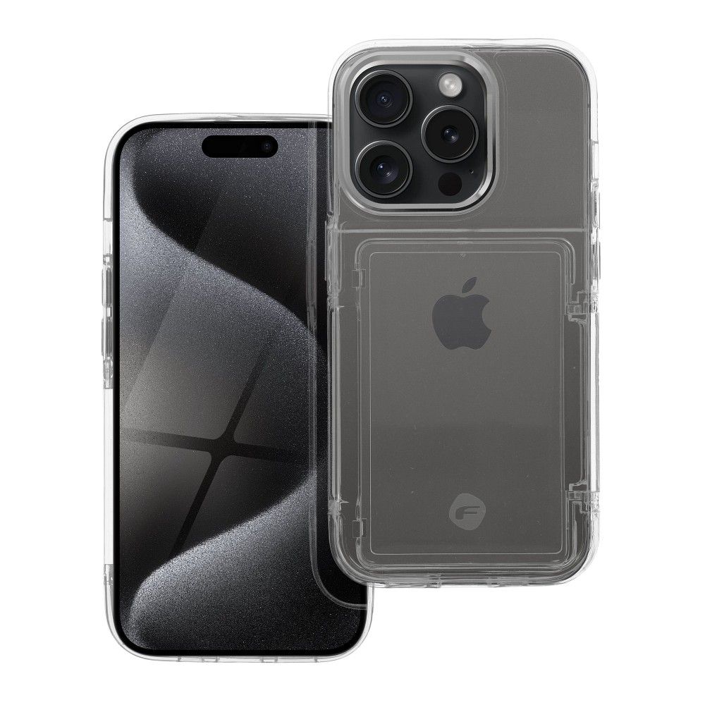 FORCELL F-PROTECT Crystal Pocket tok IPHONE 12 / 12 Pro átlátszó
