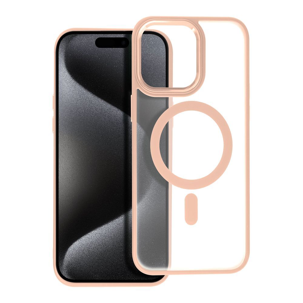 MATTE MAG COVER tok kompatibilis MagSafe technológiával IPHONE 15 Pro Max pink