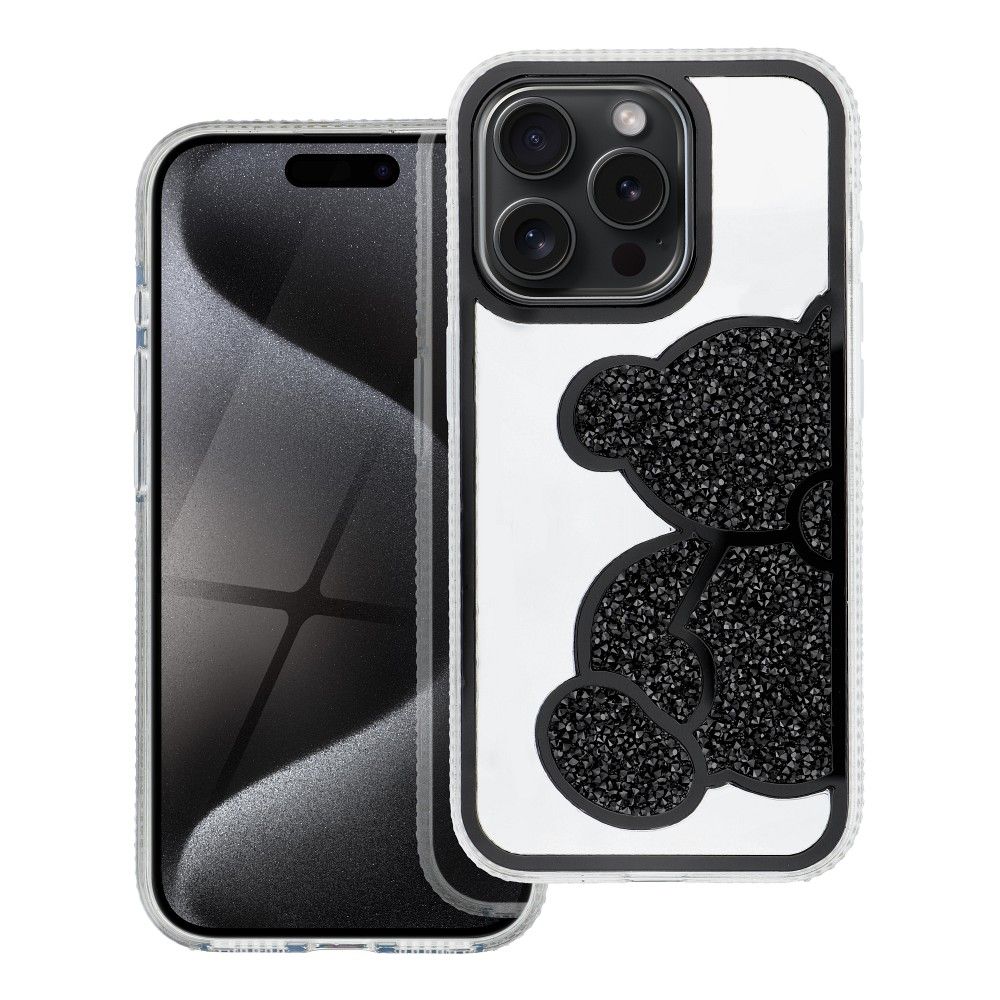 TEDDY BEAR tok IPHONE 13-hoz fekete