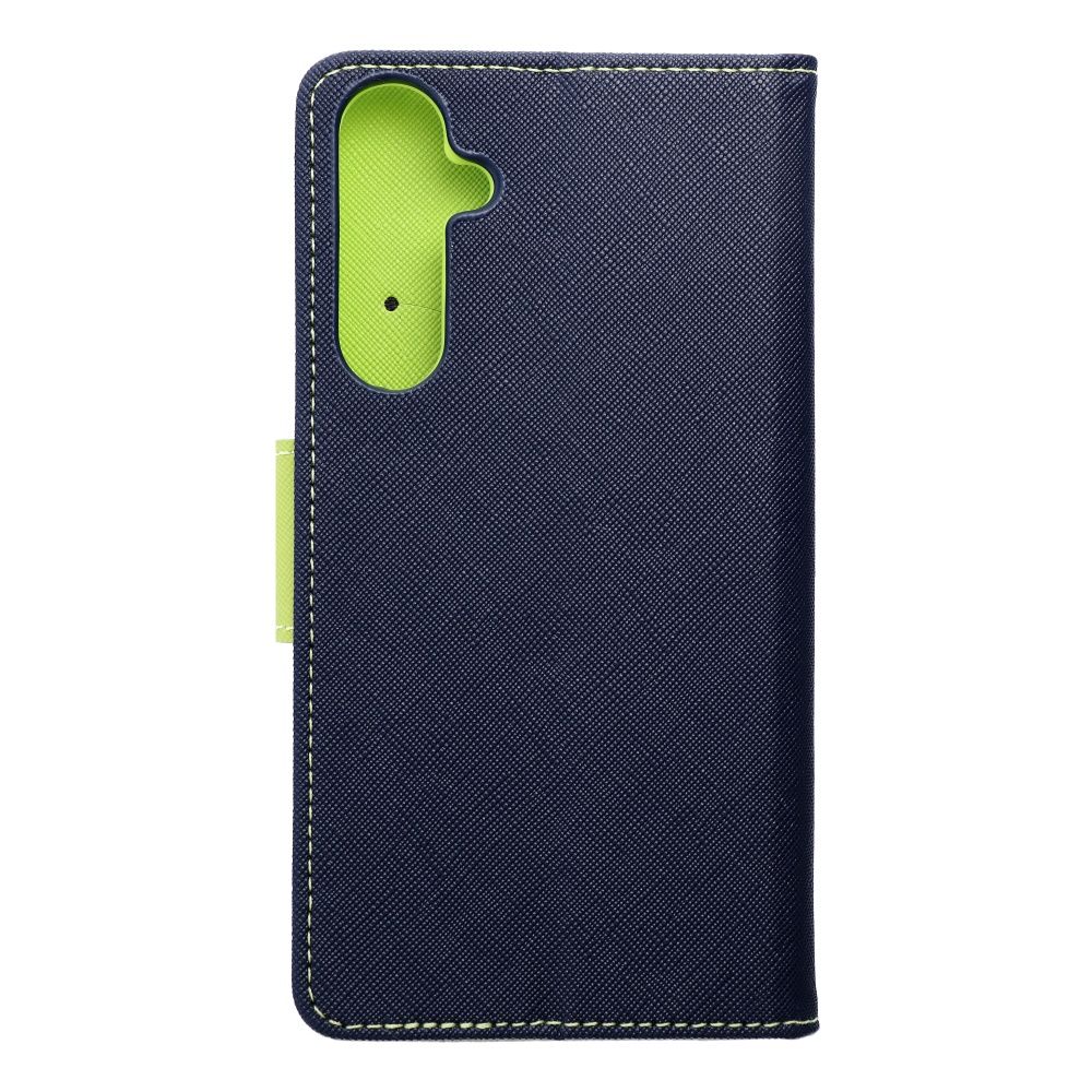 FANCY könyvtok SAMSUNG A35 navy / lime