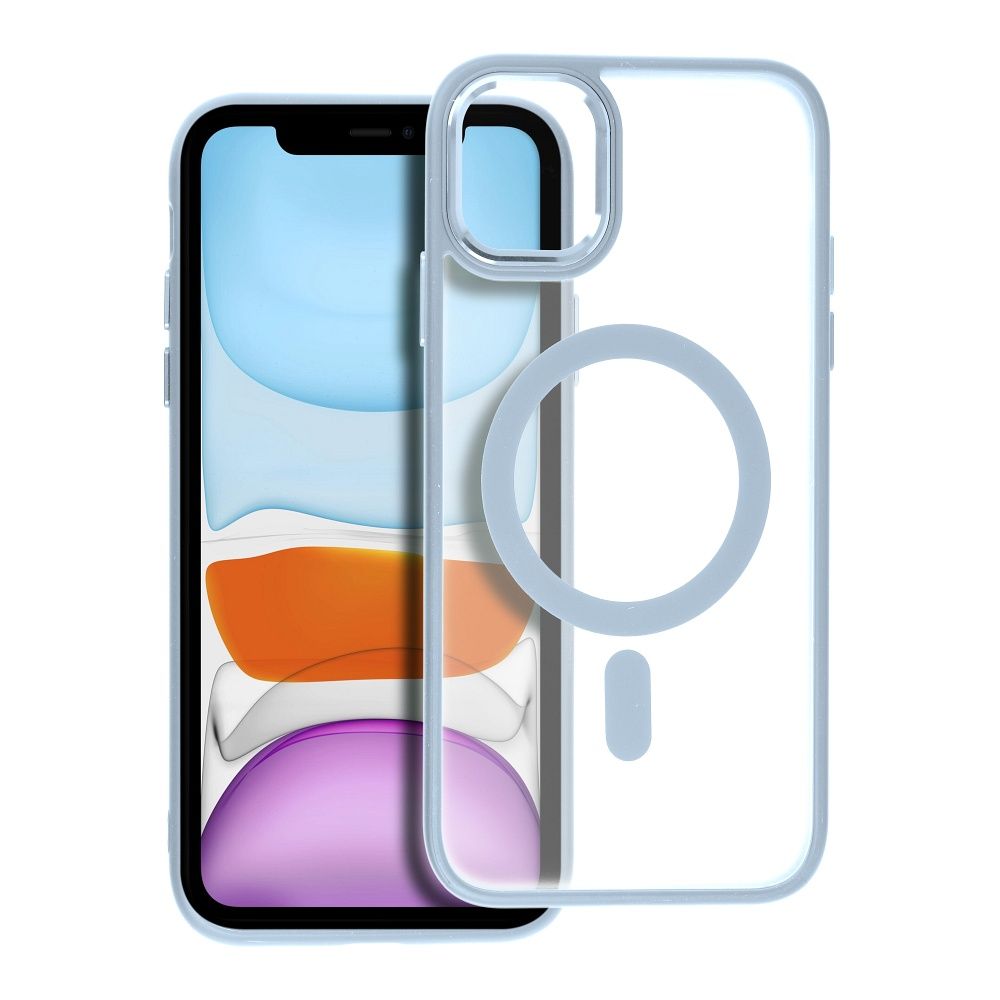MATTE MAG COVER tok kompatibilis MagSafe-el IPHONE 11-hez kék