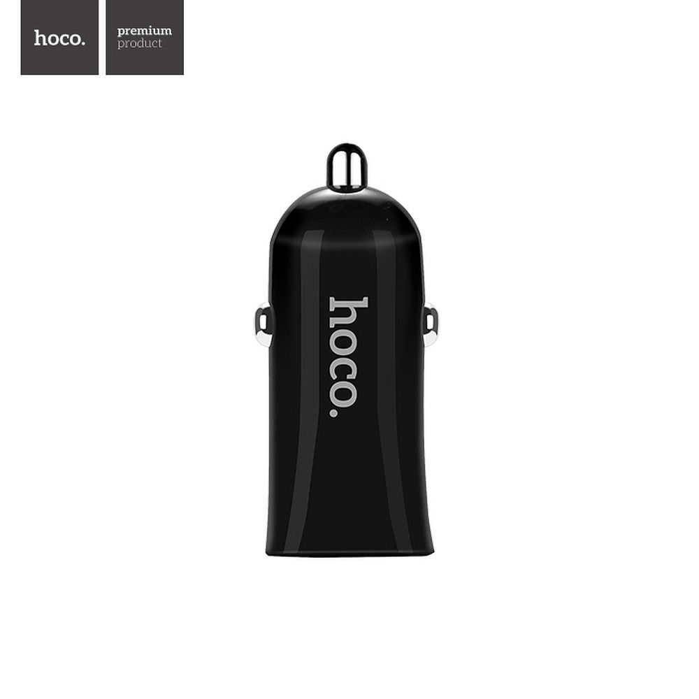 HOCO autós töltő ELITE 2 x USB 2,4A Z12 fekete