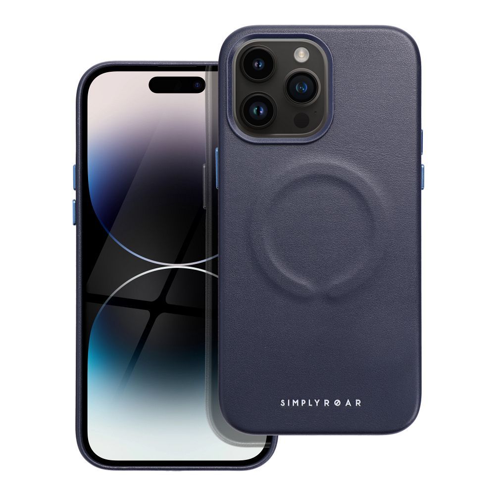 Roar Leather Mag Case – iPhone 14 Pro Max navy