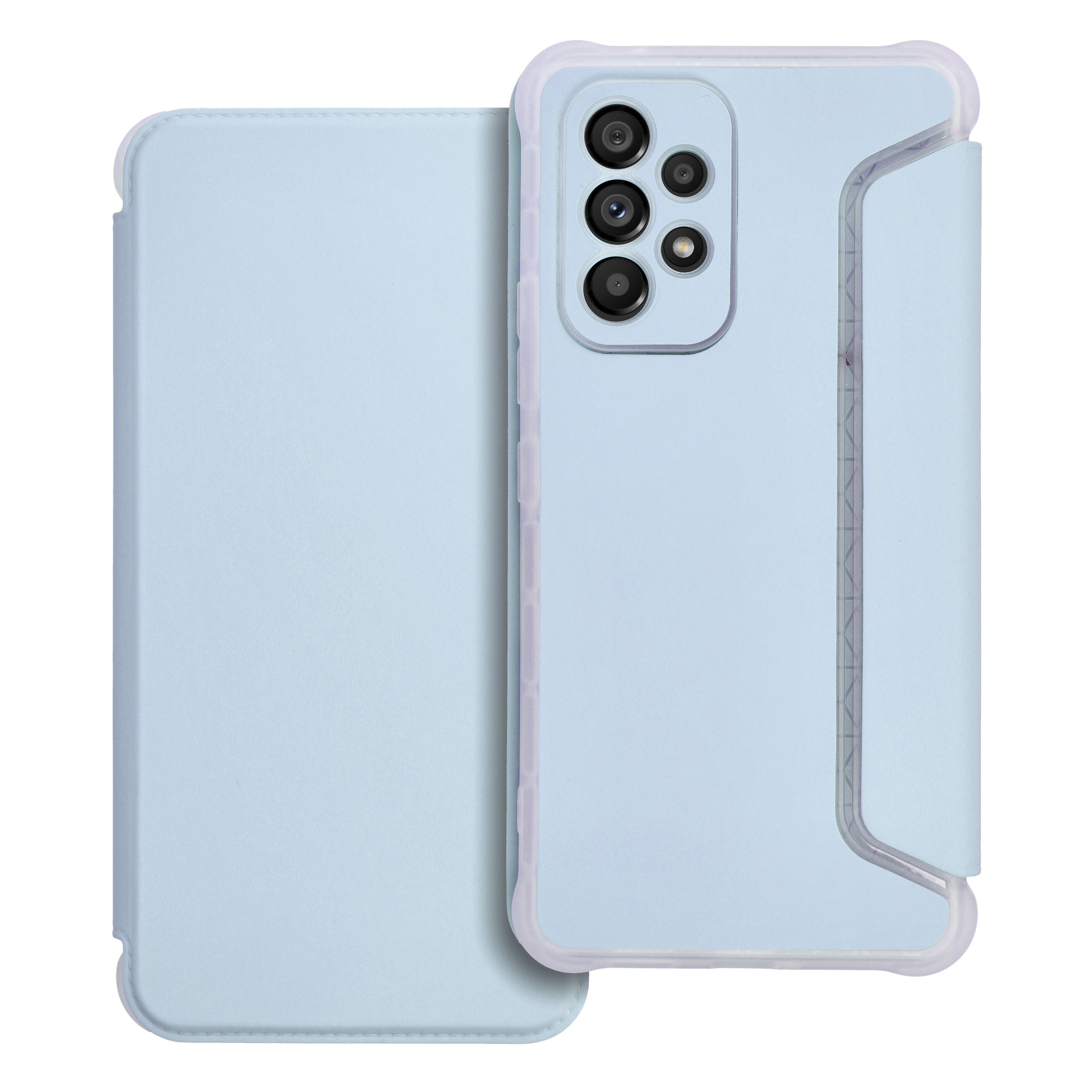 PIANO könyv tok SAMSUNG A52 5G / A52 LTE (4G) / A52s 5G világoskék