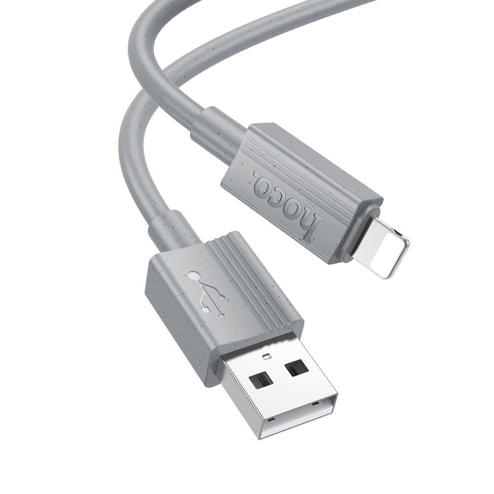HOCO kábel USB A – Lightning 2,4A X107 1 m szürke