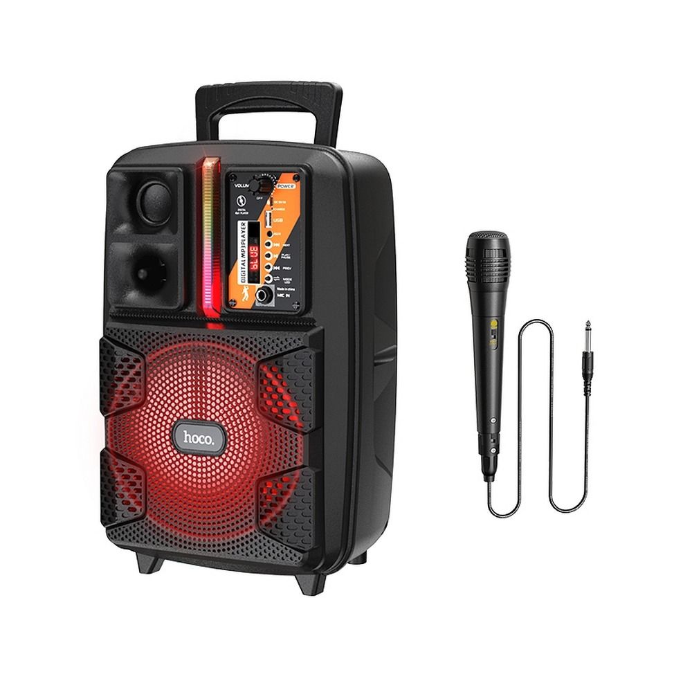 HOCO wireless speaker dancer outdoor karaoke Dancer BS37 black (+ FM, USB, AUX)